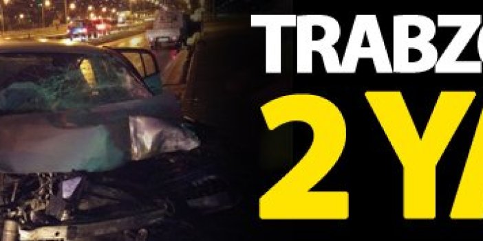 Trabzon'da kaza: 2 yaralı