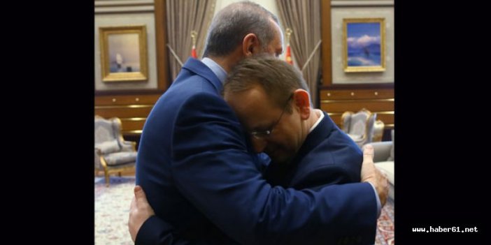 Erdoğan 15 Temmuz gazisiyle böyle sarıldı