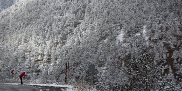 Trabzon'da yükseklere kar yağdı