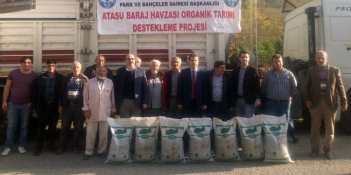 Trabzon'da organik tarım için 176 ton gübre dağıtıldı