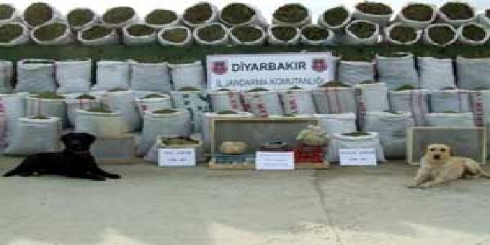 Diyarbakır'da 3,5 ton uyuşturucu