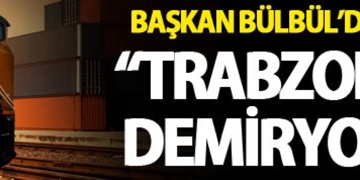Bülbül: "Trabzon-Erzincan demiryolu..."
