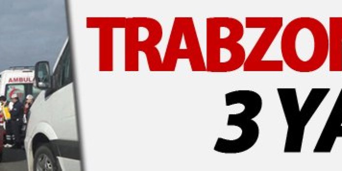 Trabzon Kaza: 3 kişi yaralı
