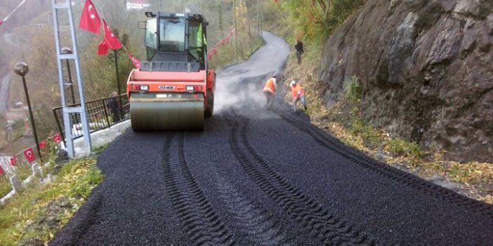 Trabzon'da Büyükşehir 290 bin ton asfalt üretti