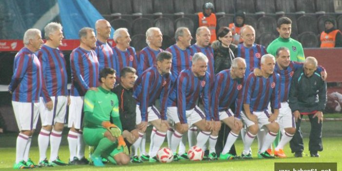 Trabzonspor'da efsaneler sahaya indi