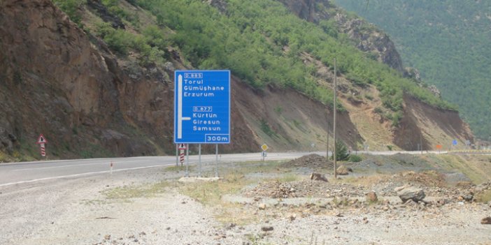 Karayolları Uyardı: Trabzon - Gümüşhane yolunun...