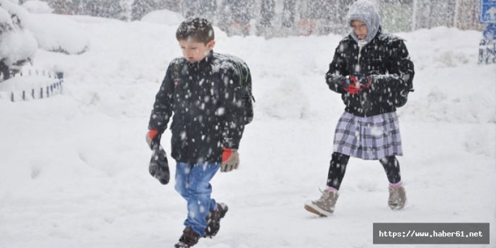 Giresun'da okullara kar tatili