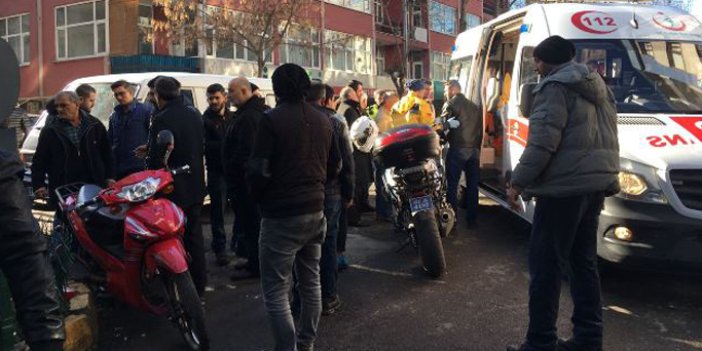 Trabzon'da minibüs motosiklete çarptı: 1 Yaralı