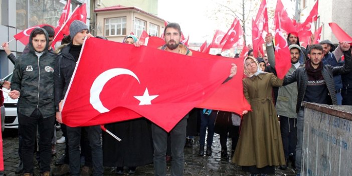 Artvin'den geldiler Trabzon'da protesto ettiler