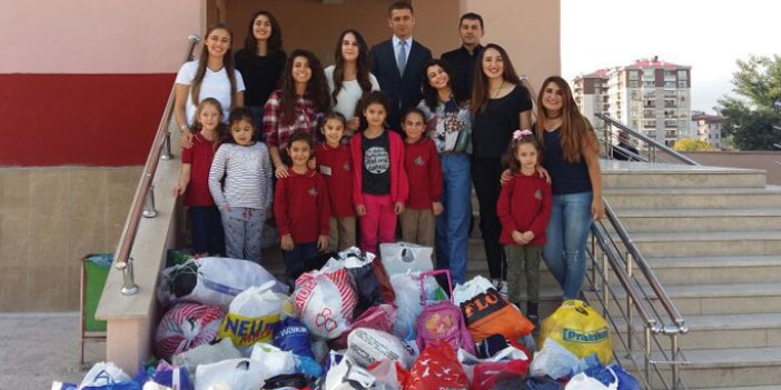 Trabzon'da yaşayan göçmenlere KTÜlü öğrencilerden yardım eli    