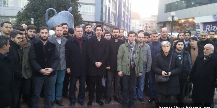 CHP'li gençlerden Rize Belediye Başkanına protesto