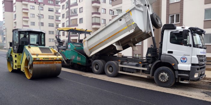 Trabzon'da asfaltlama çalışmaları!