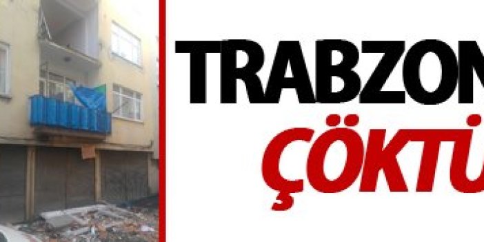 Trabzon’da balkon çöktü: 3 yaralı