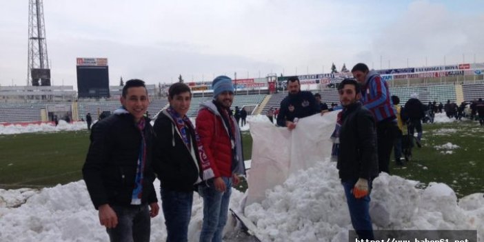 Trabzonspor taraftarından örnek davranış