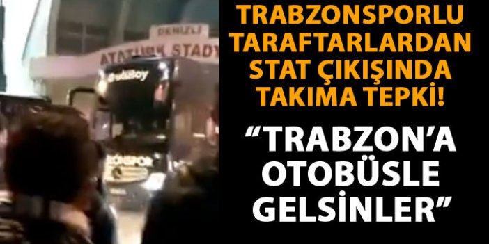 Trabzonspor taraftarından futbolculara tepki