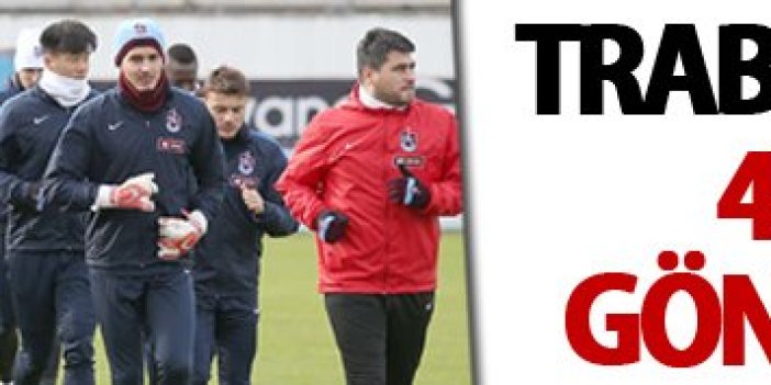 Trabzonspor'da 4 oyuncu gönderilebilir