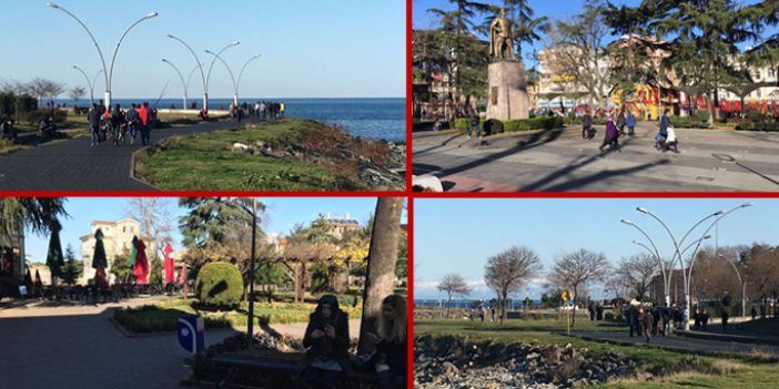 Trabzon’da baharı kıskandıran bir gün