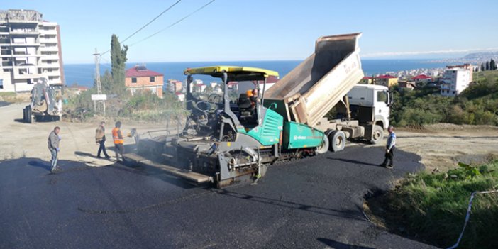 Trabzon'a 310 bin ton asfalt, 180 bin m2 beton