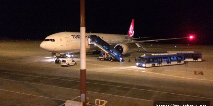 Atlanta ve New York uçağı Trabzon'a indi!