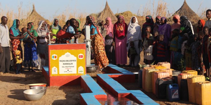 Maçka'dan Çad'a kardeşlik için su kuyusu