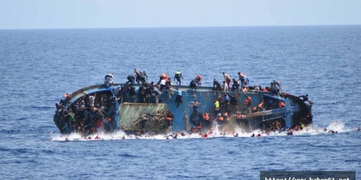 Göçmen teknesi Akdeniz'de alabora oldu