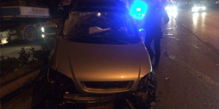Trabzon'da trafik kazası: 1 Yaralı!