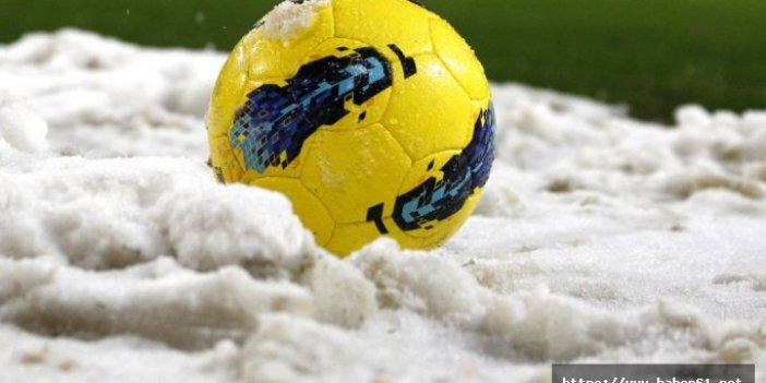 Trabzon'da yerel futbol maçları kar yağışı nedeniyle iptal edildi