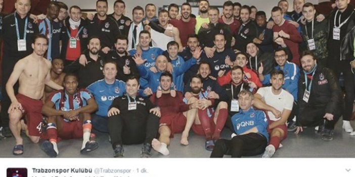 Trabzonspor'da galibiyet sonrası paylaşımlar