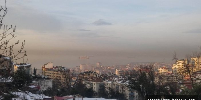 Trabzon'da hava yine bildiğiniz gibi kirli...