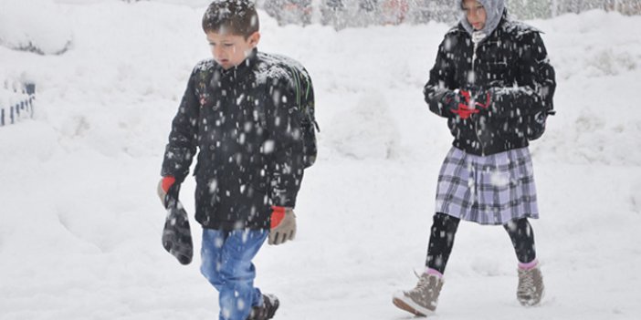 Ordu’nun 12 ilçesinde okullara kar tatili