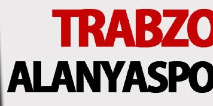Trabzonspor Alanyaspor ile 2. kez!