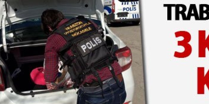 Trabzon'da uyuşturucu operasyonu: 3 kişi yakalandı