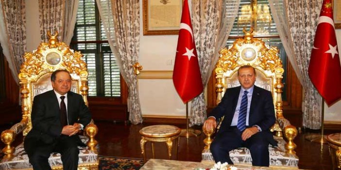 Cumhurbaşkanı Erdoğan Barzani'yi ağırladı