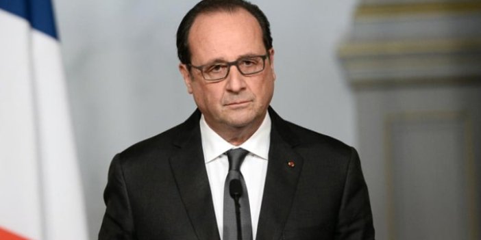 Fransa Cumhurbaşkanı konuşurken silah sesleri geldi!