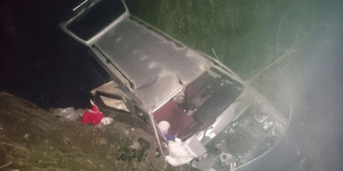 Trabzon plakalı araç Giresun'da dereye uçtu: 7 yaralı!