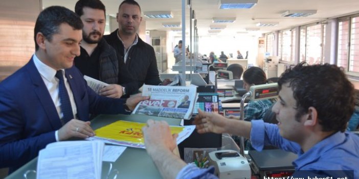Kılıçdaroğlu'na EVET gazetesi gönderdiler