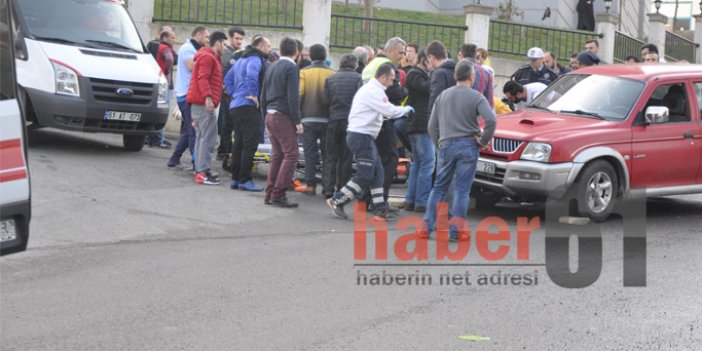 Trabzon'da kaza! Kadın aracın altında kaldı