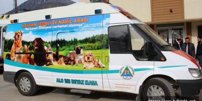 Hayvan ambulansı "haybulans" hizmete girdi