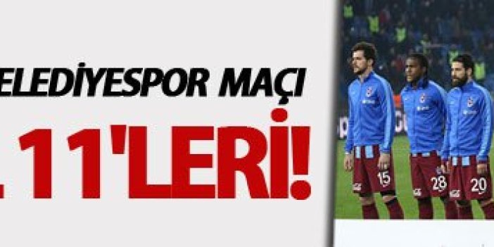 Trabzonspor'un Akhisar Belediyespor maçı muhtemel 11'leri!