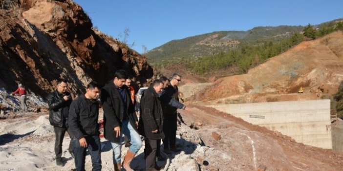 Coşkun, Alanya Yeniköy baraj inşaatını inceledi