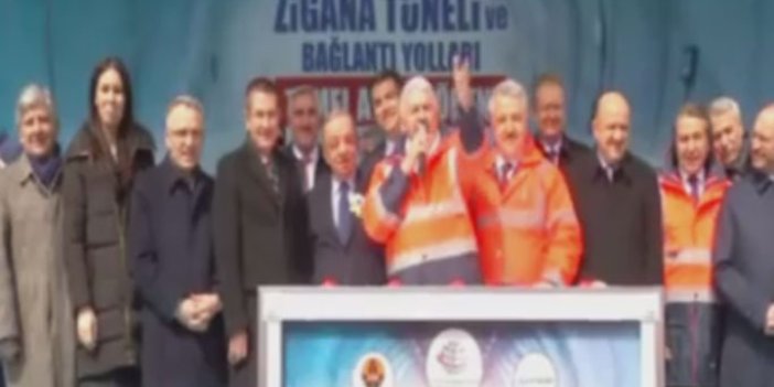 Başbakan Zigana Tüneli'nde temel attı