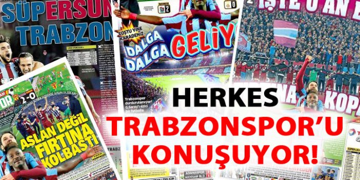 Gazetelerin manşetlerinde Trabzonspor var!