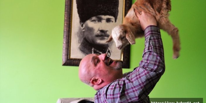Trabzonlu adamla oğlağın dostluğu yürekleri ısıtıyor