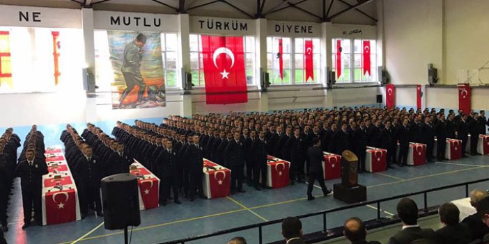 Trabzon'da 370 polis adayı diploma aldı
