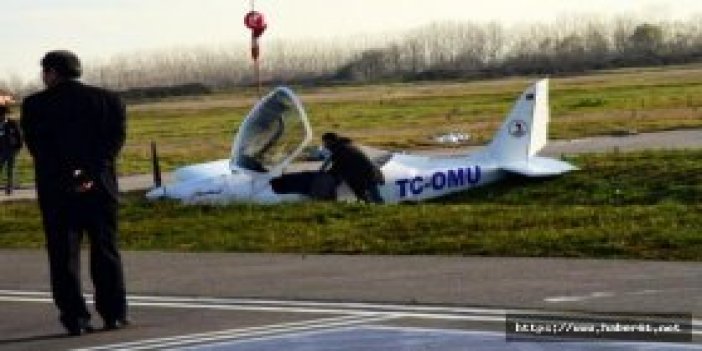 Samsun’da eğitim uçağı düştü