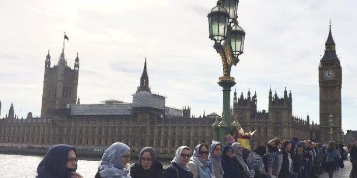 Müslüman kadınlar teröre karşı durdu