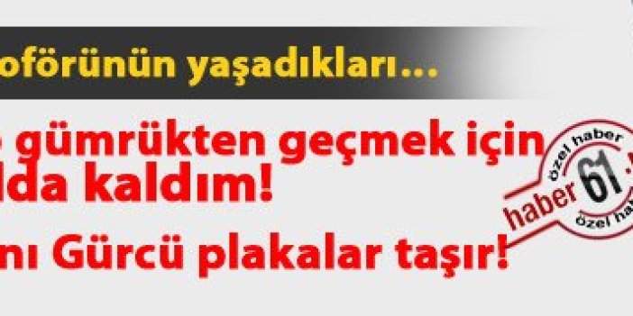 Yakında Türk mallarını Gürcü plakalar taşır!