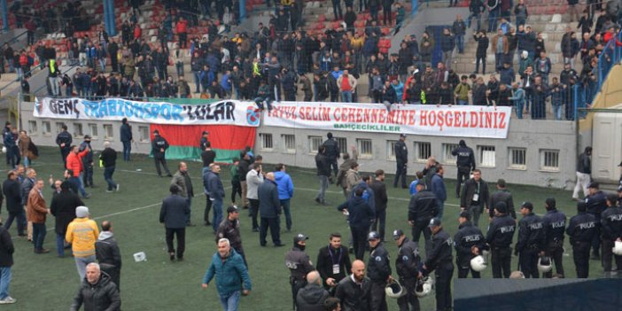 Trabzon'da amatör maçta olay!