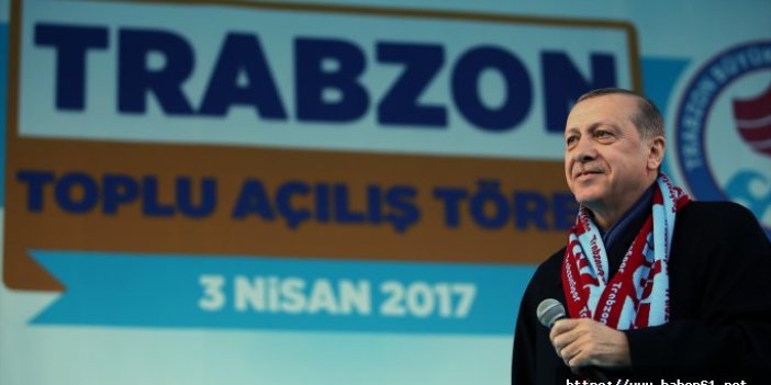 Erdoğan yeni operasyonu Trabzon'da duyurdu