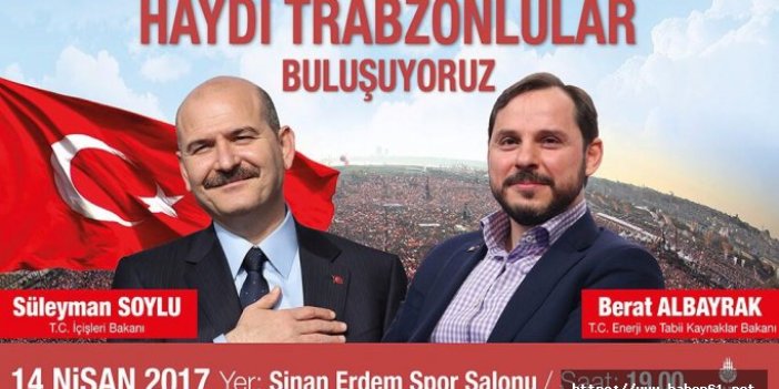 Bakan Soylu ve Albayrak'tan Trabzonlulara davet!